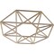 Ekena Millwork Guardian Wood Fretwork Pierced Ceiling Medallion, Birch, 26"OD x 10 1/8"ID x 3/8"T CMWP26X26X0375GDBI - alternate 2